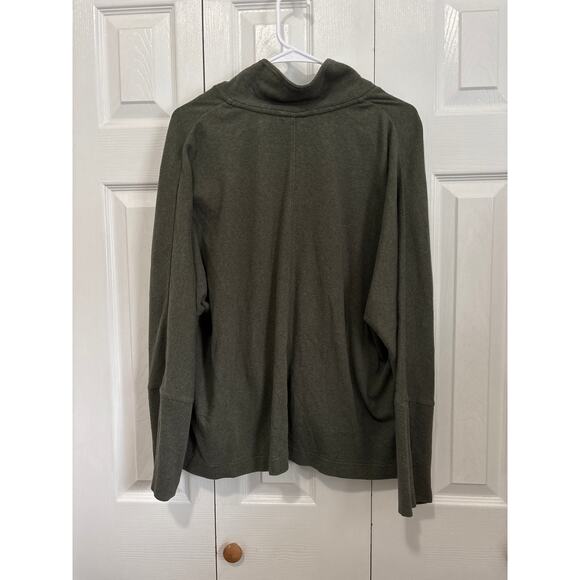 Pact Organic Cotton Green Airplane Relaxed Cardigan Size Large - Picture 4 of 9